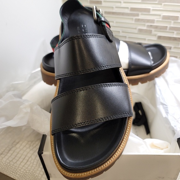New Men's Unused Super High-End Couture Hand-Made Couture Cirano Gucci Sandals - Picture 10 of 16